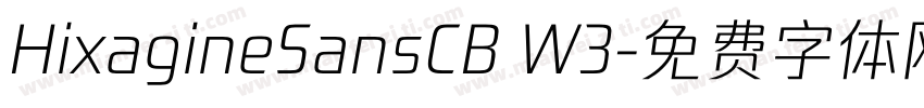 HixagineSansCB W3字体转换